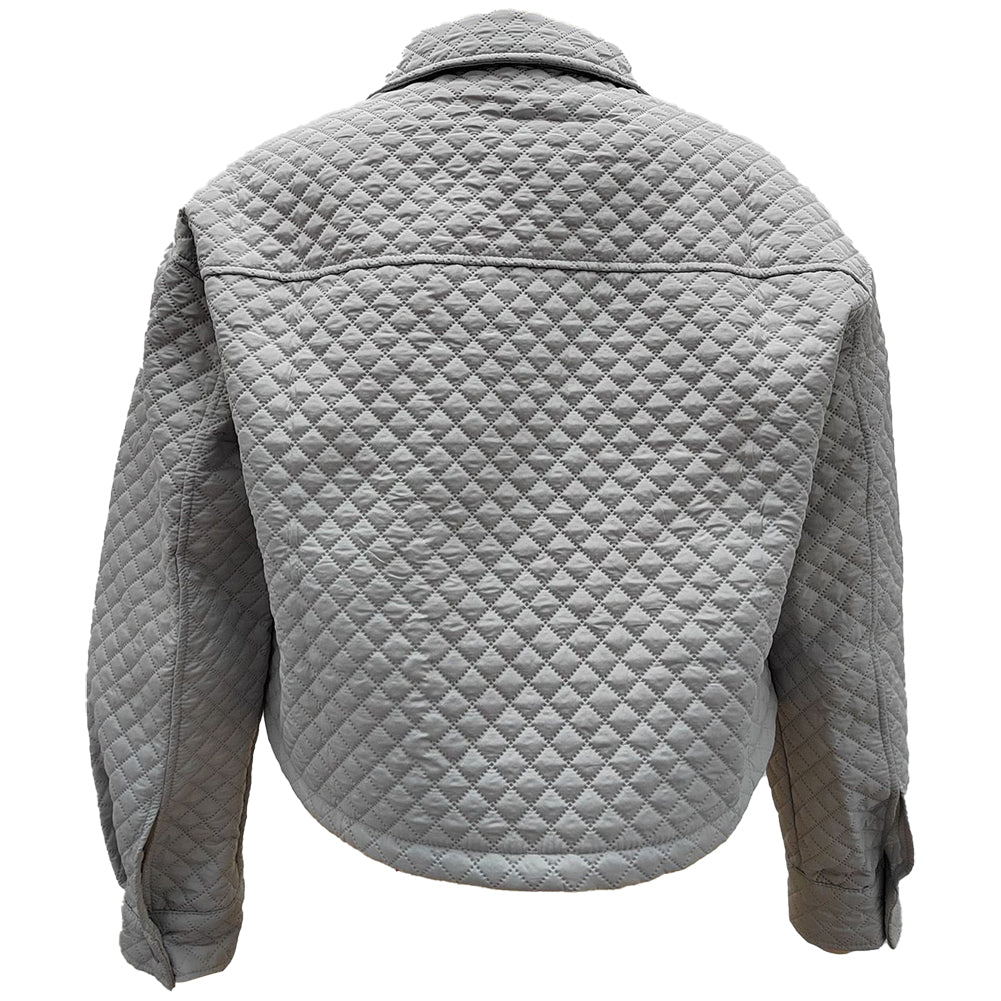 YESFASHION Lapel Loose Casual Zip Coats Jacket