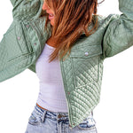 YESFASHION Lapel Loose Casual Zip Coats Jacket