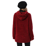 YESFASHION Women Zip Panel Double Sided Fleece Casual Sweatshirts PBY-0ZHM