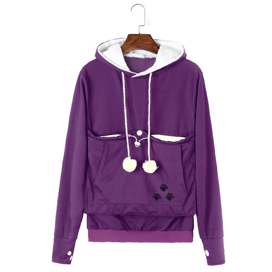 YESFASHION Cat Hoodie Street Hipster Wear Long Sleeve Sweater