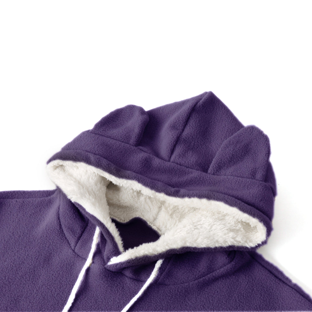 YESFASHION Cat Dog Kangaroo Long Sleeve Hoodie Sweatshirts