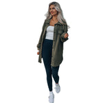 YESFASHION Women Fashion Long Sleeve Thermal Shirt Cardigan Coats