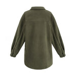 YESFASHION Women Fashion Long Sleeve Thermal Shirt Cardigan Coats