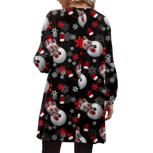 YESFASHION Christmas Sweaters Long Sleeve Fashion Cardigan