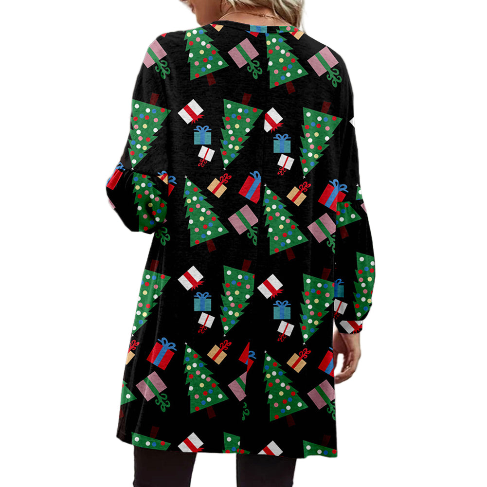 YESFASHION Christmas Sweaters Long Sleeve Fashion Cardigan