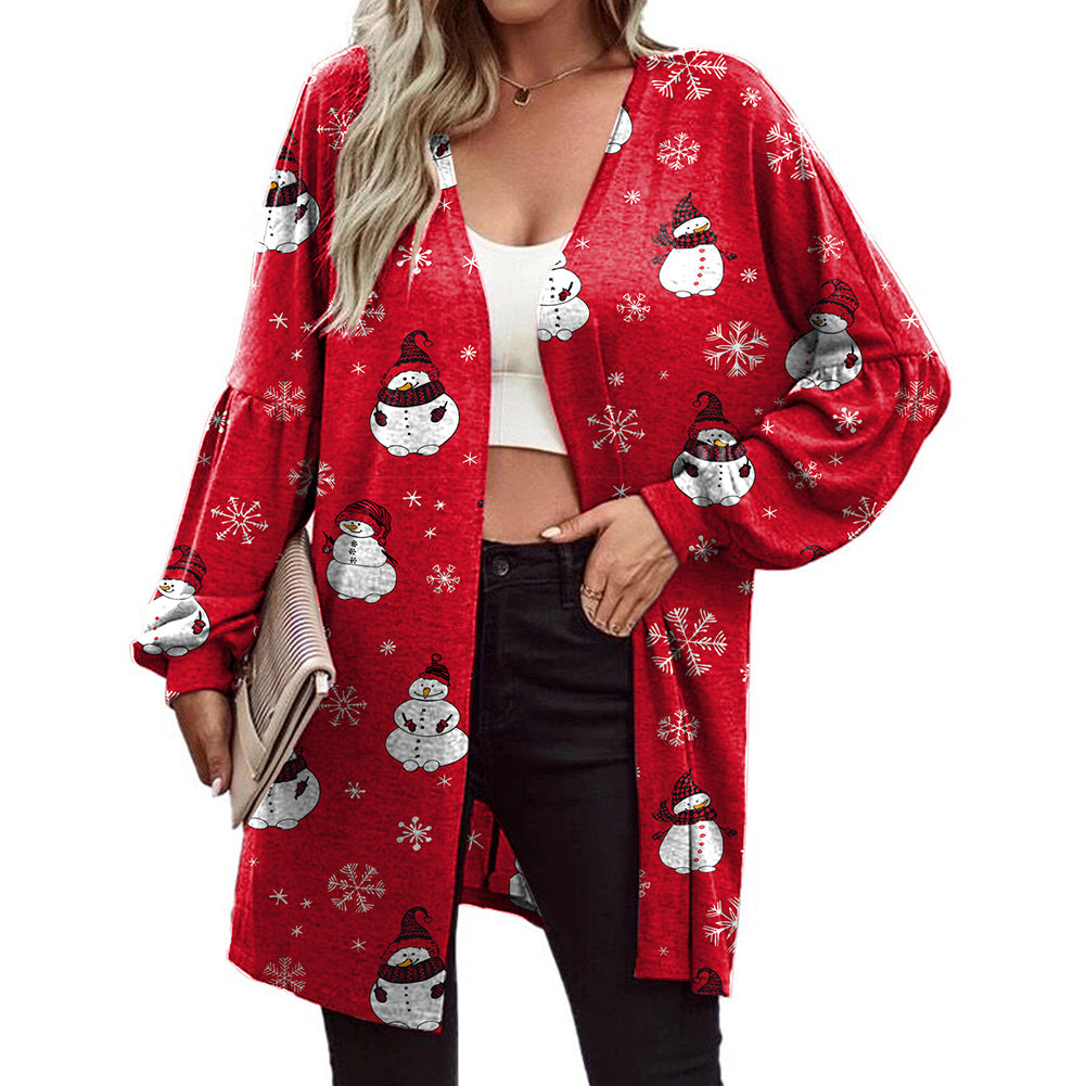 YESFASHION Christmas Sweaters Long Sleeve Fashion Cardigan
