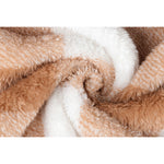 YESFASHION Slouchy Mid-length Two-pocket Plaid Insulated Coats