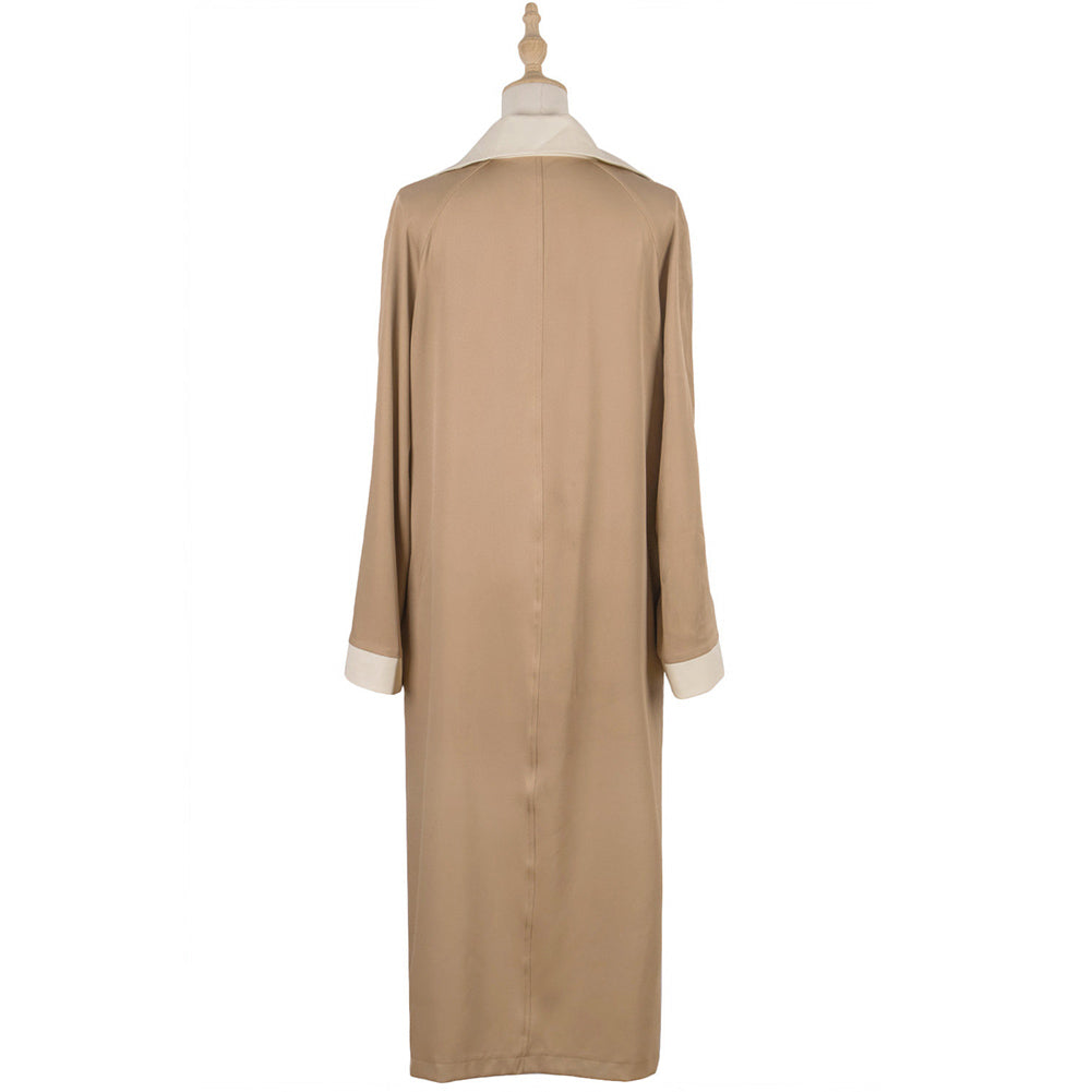 YESFASHION Women Long Casual Trench Coats