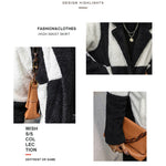 YESFASHION Women Mid Length Plaid Women Plush Coats