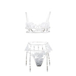 YESFASHION New Lace Hollow Underwear Set Temptation Sexy Thong
