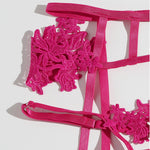 YESFASHION New Lace Hollow Underwear Set Temptation Sexy Thong