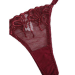 YESFASHION Lace Mesh See-through High-end Sexy Lingerie Two-piece Set