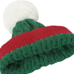 YESFASHION Red Stitching Wool Hat Holiday Wild Knitted Hat Christmas