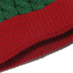 YESFASHION Patchwork Beanie Warm Ball Cold Hat Kids Christmas Hat