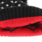 YESFASHION New Kids Warm Hat Fur Ball Christmas Tree Jacquard Knitted Hat