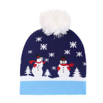 YESFASHION Christmas Knit Jacquard Hat Ball Pullover Cap Decorative Hat