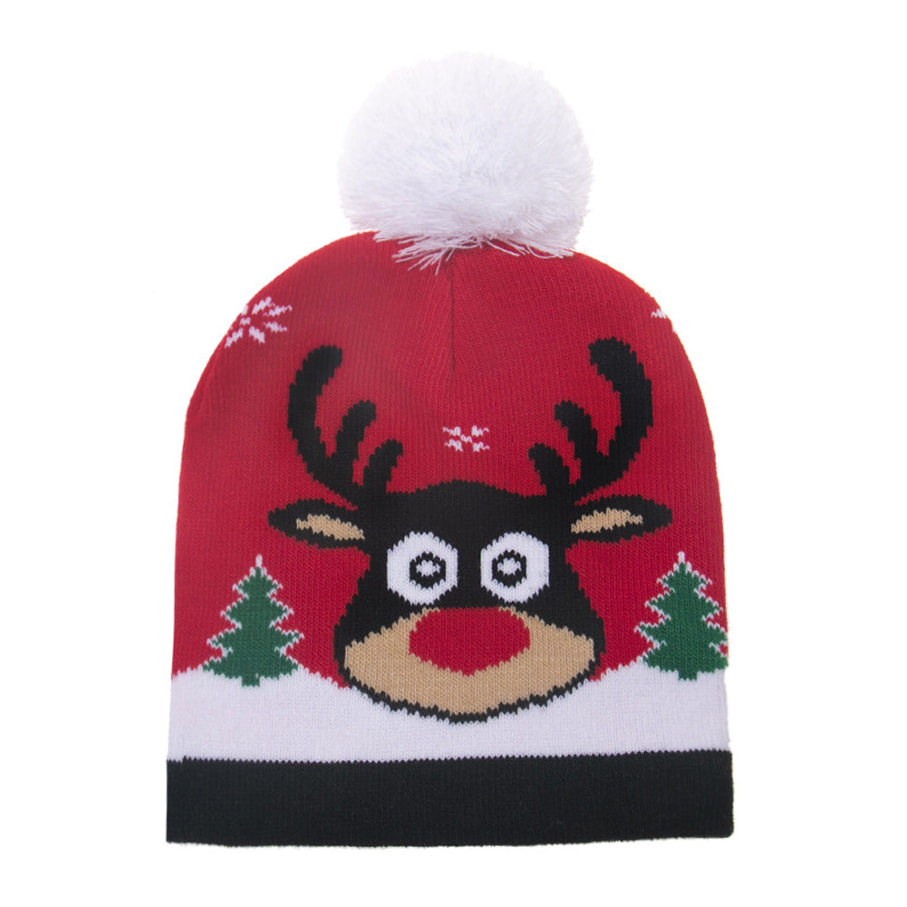 YESFASHION 100% Acrylic Christmas Hat Cute Kids Knitted Woolen Hat