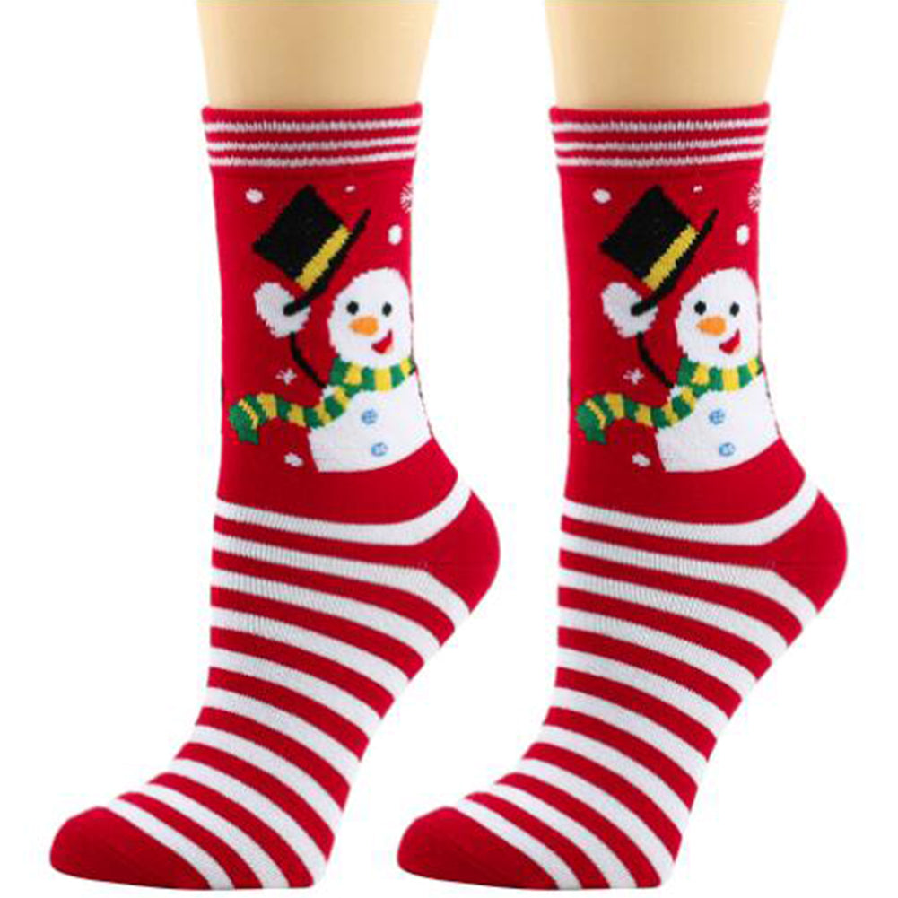 YESFASHION Christmas Socks Personality Mid Tube Socks