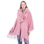 YESFASHION Fall Winter Warm Long Sleeve Knit Cape