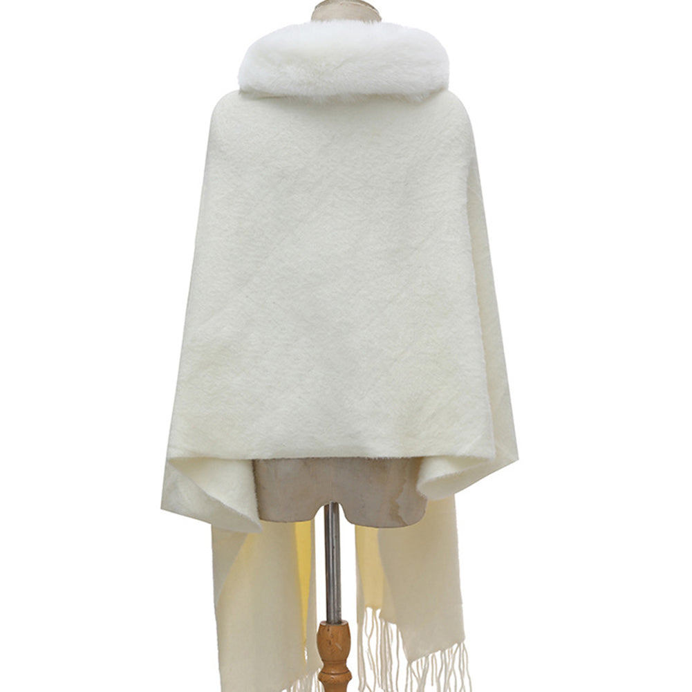 YESFASHION Fall Winter Warm Long Sleeve Knit Cape