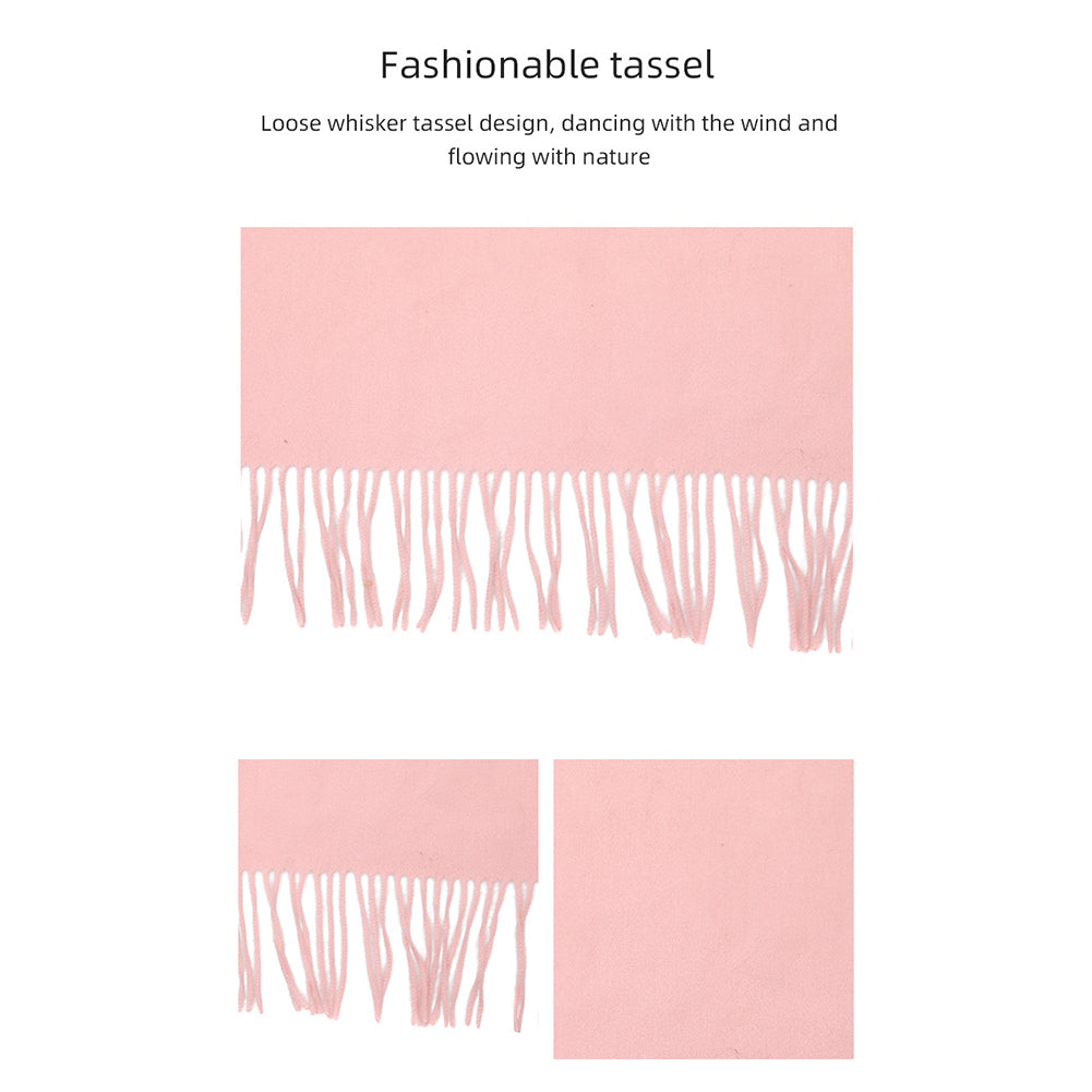 YESFASHION Spot Imitation Cashmere Shawl Thickened Dress