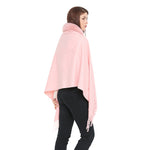 YESFASHION Spot Imitation Cashmere Shawl Thickened Dress