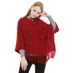 YESFASHION Faux Cashmere Thermal Plus Size Ladies Cape Shawl