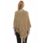 YESFASHION Faux Cashmere Thermal Plus Size Ladies Cape Shawl