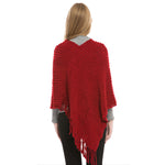 YESFASHION Faux Cashmere Thermal Plus Size Ladies Cape Shawl