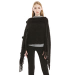 YESFASHION Faux Cashmere Thermal Plus Size Ladies Cape Shawl