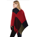YESFASHION Fall/winter New Faux Cashmere Fringed Pullover Cape