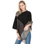 YESFASHION Fall/winter New Faux Cashmere Fringed Pullover Cape