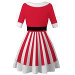 YESFASHION Christmas Clothing Cross-border Digital Women Dress