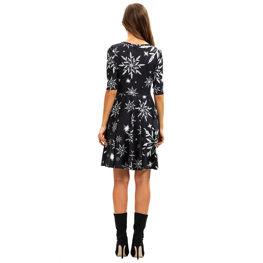 YESFASHION Christmas Clothing Cross-border Digital Women Dress