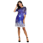 YESFASHION Christmas Clothing Cross-border Digital Women Dress