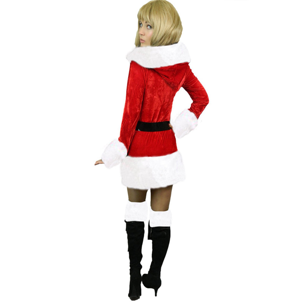 YESFASHION Autumn And Winter Cos Christmas Strap Show Skirt