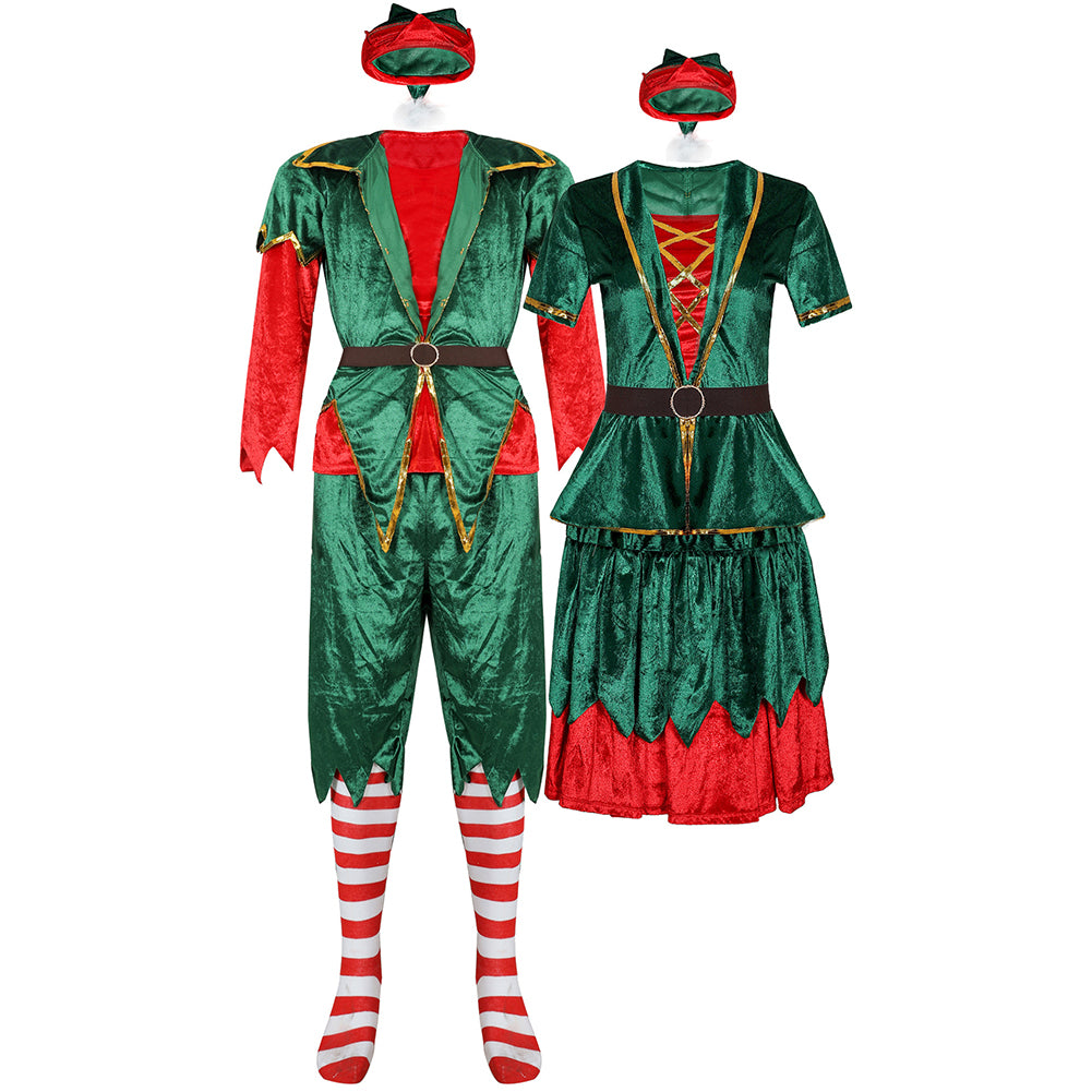 YESFASHION Couple Christmas Costumes Sets Cosplay