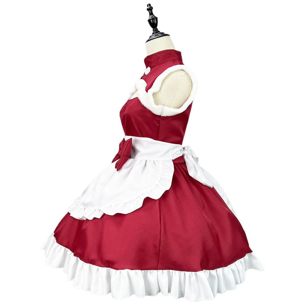 YESFASHION Christmas Chinese Style Maid Costume Cosplay Costume