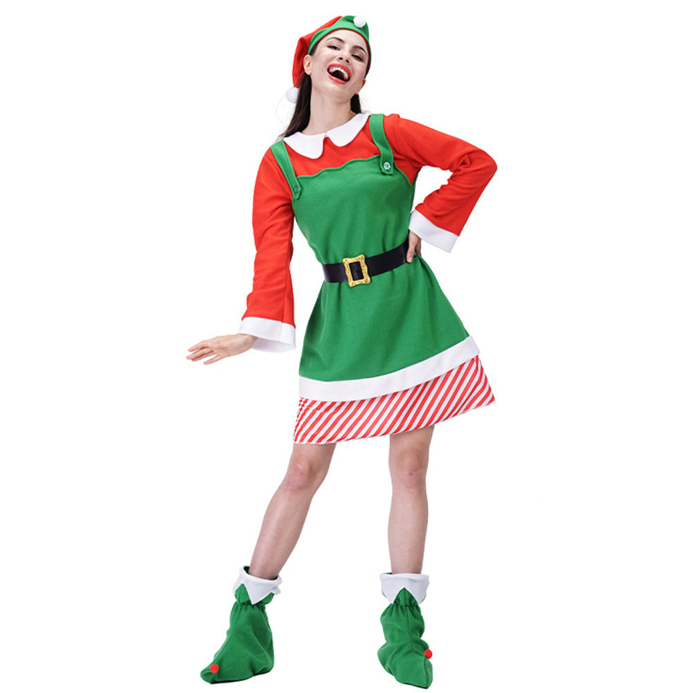 YESFASHION Ladies Christmas Cosplay Costumes Christmas Stage