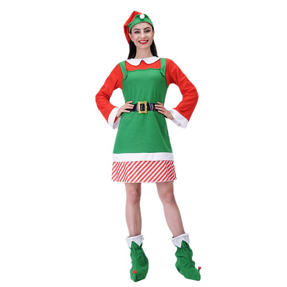 YESFASHION Ladies Christmas Cosplay Costumes Christmas Stage