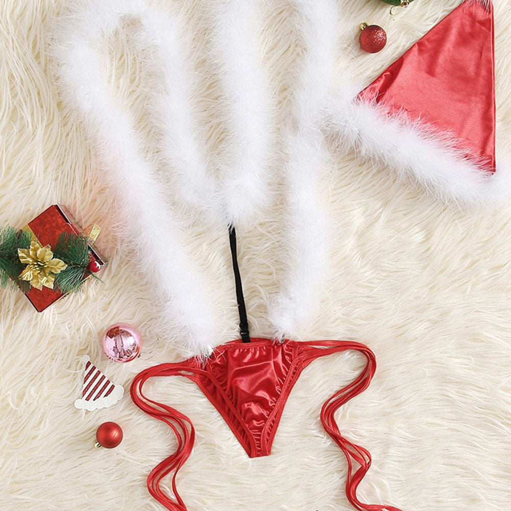 YESFASHION Sexy Lingerie Hollow Christmas Uniform Temptation Cos
