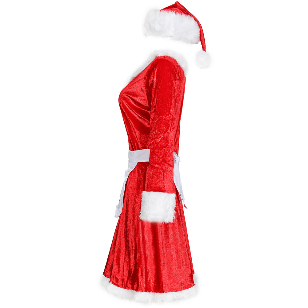 YESFASHION Stage Performance Christmas Costume Cos Sexy