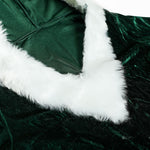 YESFASHION Green Red Christmas Costume Performance