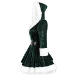 YESFASHION Green Red Christmas Costume Performance