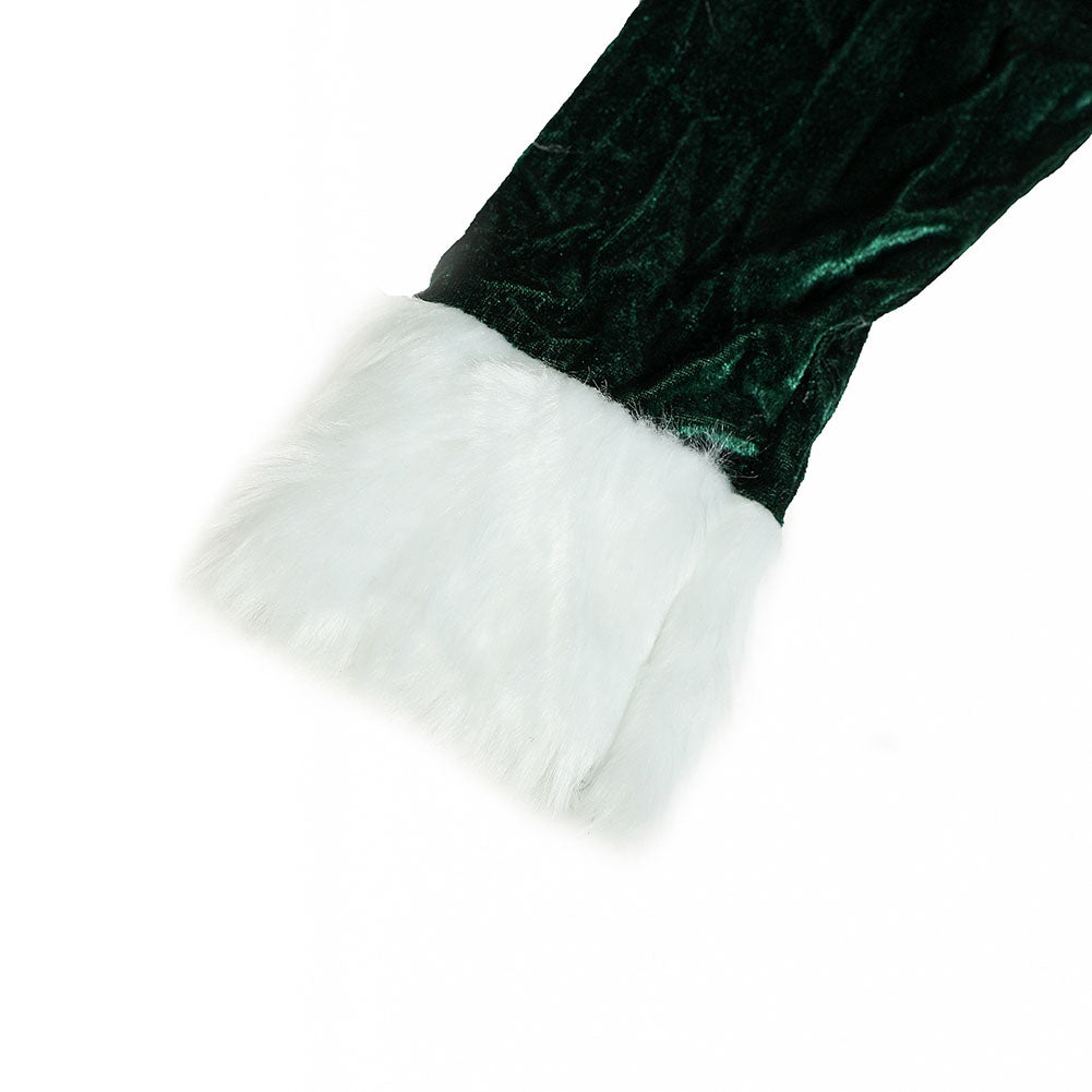 YESFASHION Green Red Christmas Costume Performance