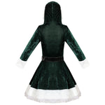 YESFASHION Green Red Christmas Costume Performance