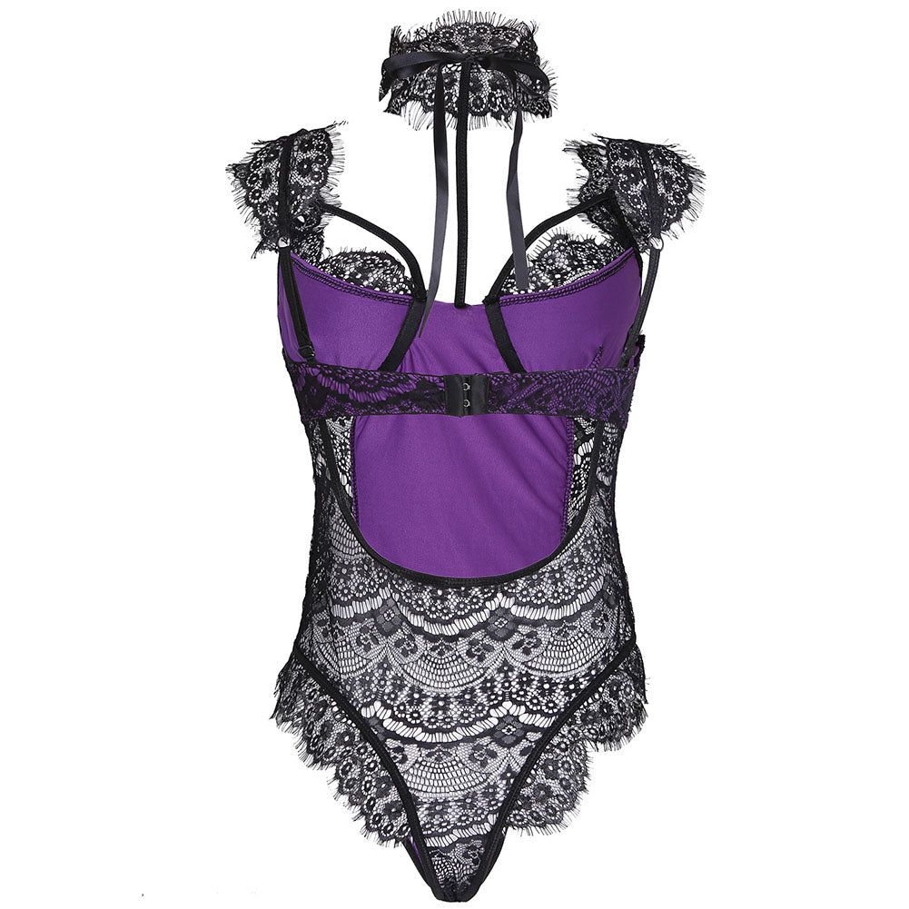 YESFASHION See Through Sexy Jumpsuit Sexy Lingerie