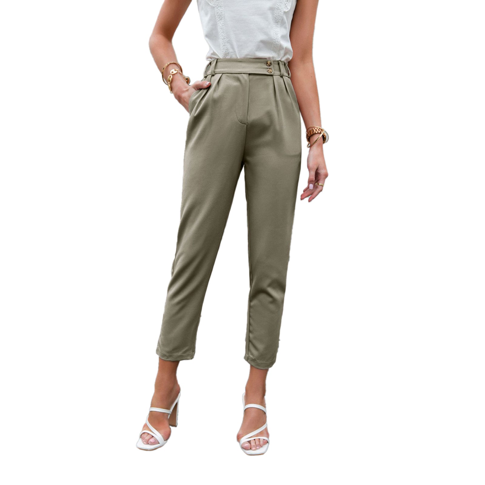 YESFASHION Spring And Summer New Pencil Casual Pants