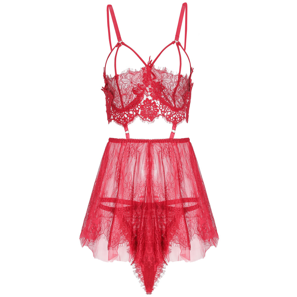 YESFASHION Sexy See-through Sexy Lingerie Ladies Pajamas