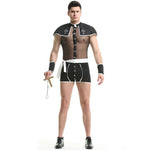 YESFASHION Men Sexy Uniform Suit Godfather Priest Cross Cosplay